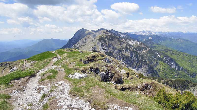 Berglandschaft in Slowenien