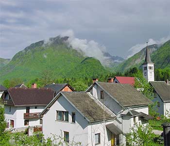 Ein Dorf in Slowenien