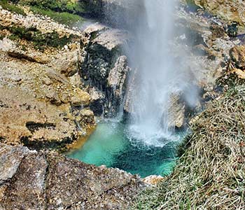 Der Wasserfall in Slowenien